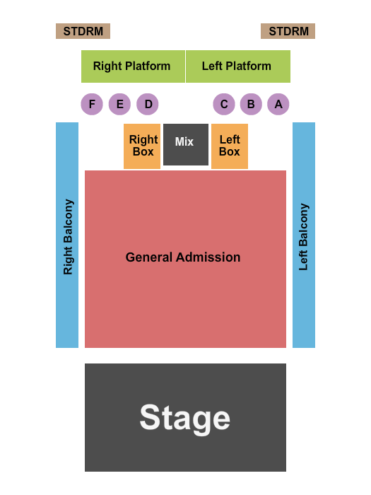 The Vogel at the Count Basie Center for the Arts Seating Chart: Endstage GA Floor 2