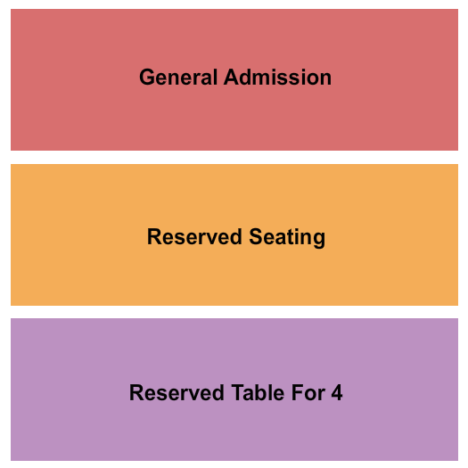 The WC Social Club Seating Chart: GA/Reserved