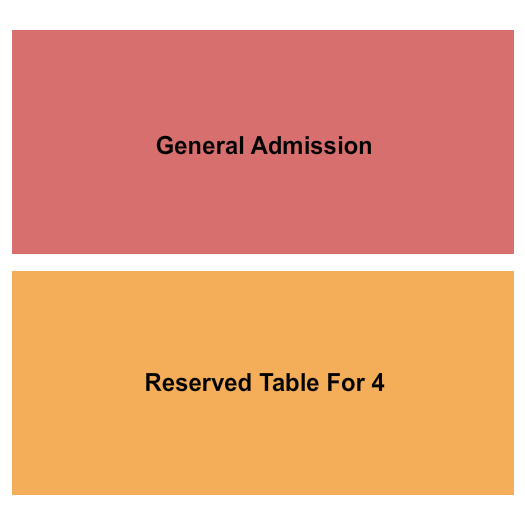 The WC Social Club Seating Chart: GA/Table