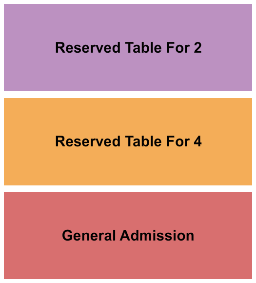 The WC Social Club Seating Chart: GA/Table 2