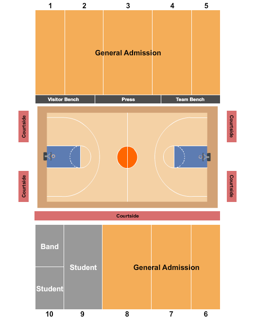 The WELL Seating Chart: Basketball - Women
