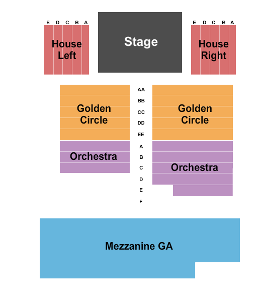 The Warehouse at Fairfield Theatre Company Seating Chart: Endstage 4