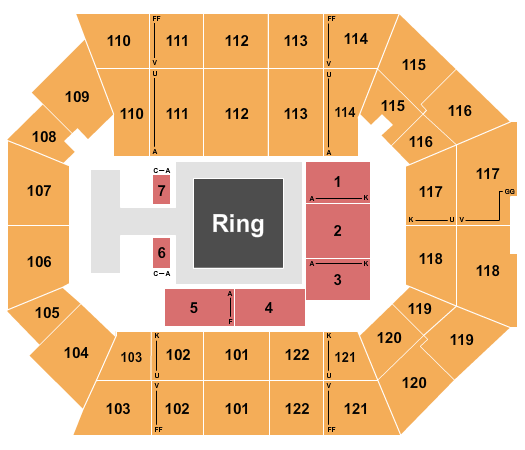 The Watsco Center At UM Seating Chart: WWE 2