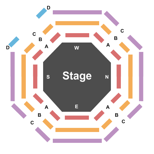 The Whisenhunt Stage at Zachary Scott Theatre Center Seating Chart: Center Stage