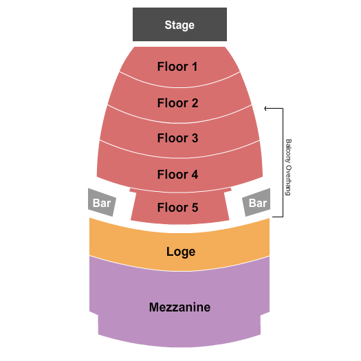 The Wiltern Seating Chart: End Stage 2