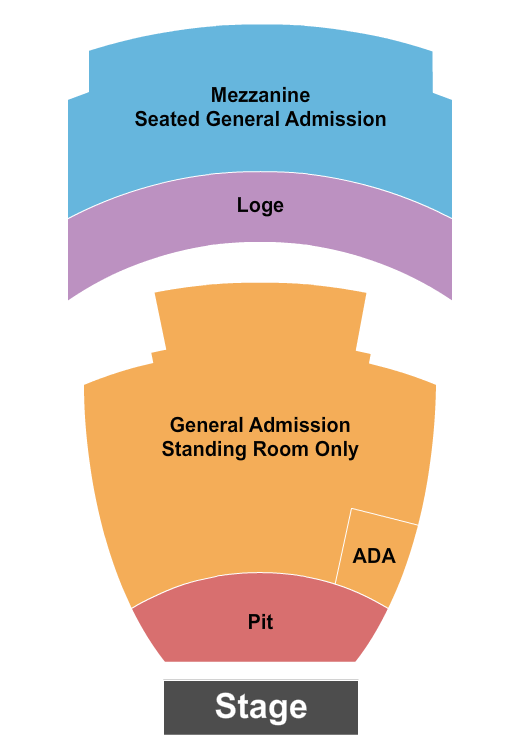 The Wiltern Seating Chart: GA Pit/GA Mezz