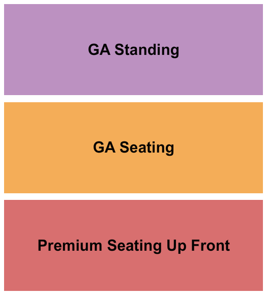 The Wooly - FL Seating Chart: GASeated/GAStanding