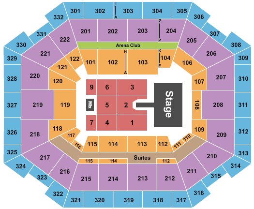 The Yuengling Center Seating Chart: CeCe Winans