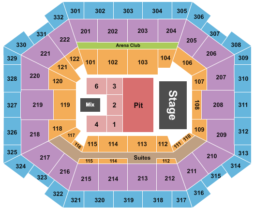 The Yuengling Center Seating Chart: Gunna