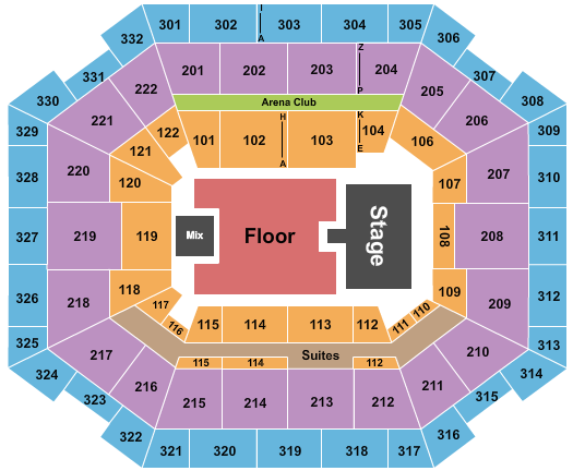 The Yuengling Center Seating Chart: Ken Carson