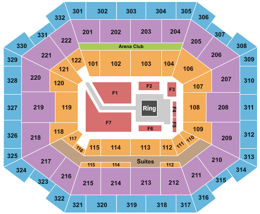 The Yuengling Center Seating Chart: WWE