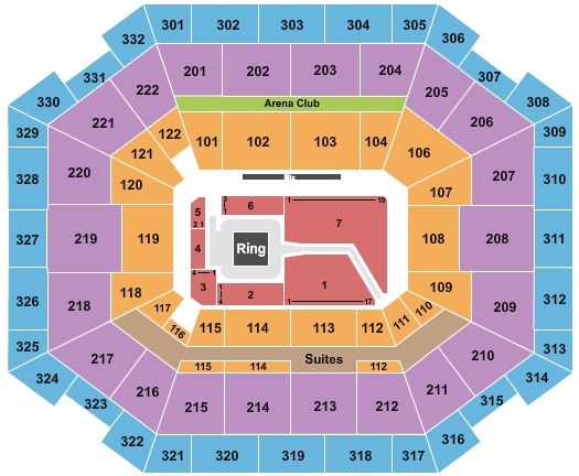 The Yuengling Center Seating Chart: WWE