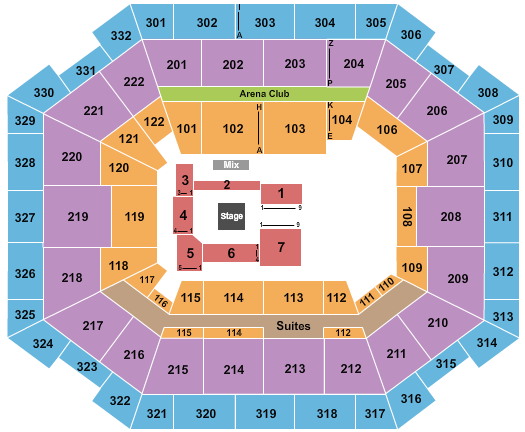 The Yuengling Center Seating Chart: Wrestling - TNA