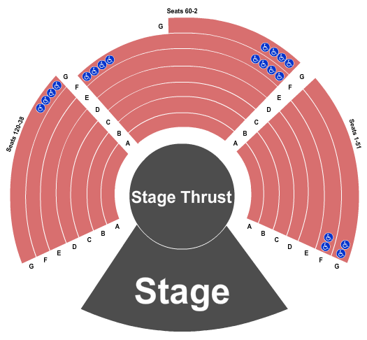 Theatre At The Center Map