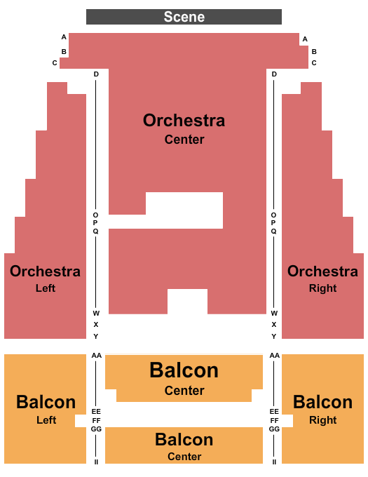 Theatre Des Deux Rives Seating Chart: Endstage
