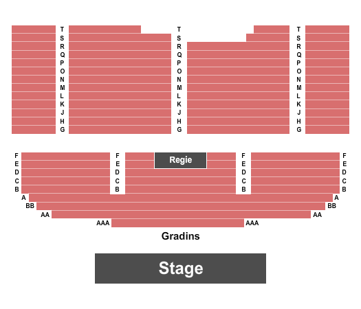 Theatre Desjardins Seating Chart: Endstage