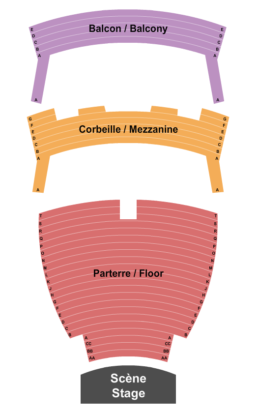 Theatre Maisonneuve At Place des Arts Seating Chart: Endstage 2