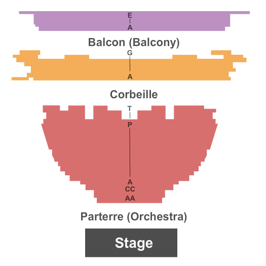 Theatre Maisonneuve At Place des Arts Seating Chart: End Stage