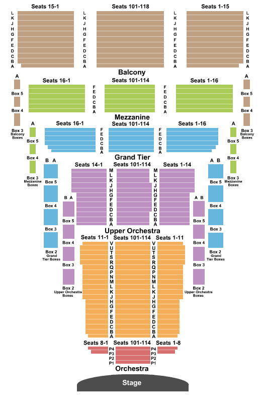Civic Center Music Hall Seating Chart