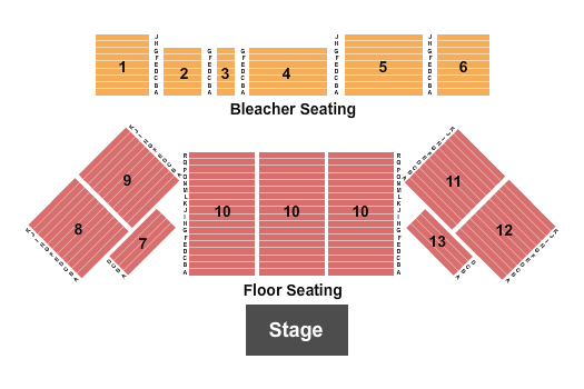Thomas F. Sullivan Arena Seating Chart: Endstage