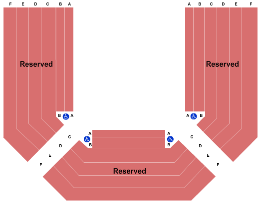 Thomas Theatre - Oregon Shakespeare Festival Seating Chart: End Stage