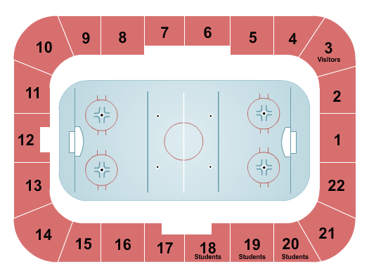 Thompson Arena - NH Seating Chart: Hockey