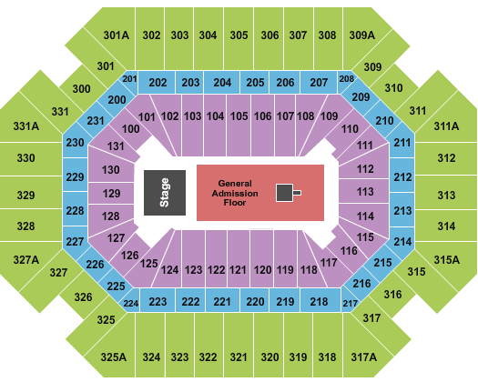 Thompson Boling Arena at Food City Center Seating Chart