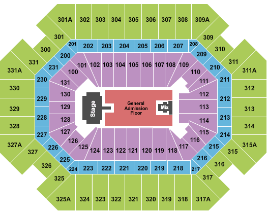Thompson Boling Arena at Food City Center Seating Chart