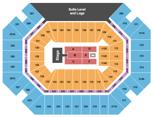 Thompson Boling Arena at Food City Center Seating Chart: Hootie