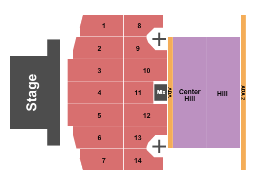 Thunder Ridge Nature Arena Seating Chart: End Stage