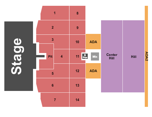 Thunder Ridge Nature Arena Seating Chart: Imagine Dragons