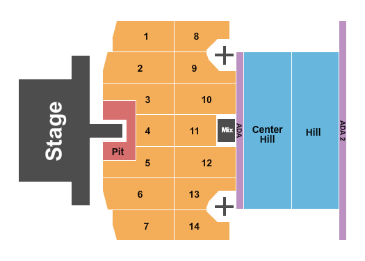 Thunder Ridge Nature Arena Seating Chart: Luke Bryan