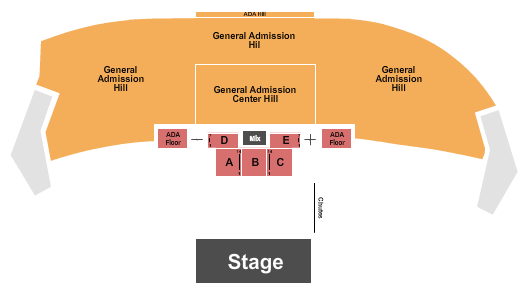 Thunder Ridge Nature Arena Seating Chart: Rodeo & Concert