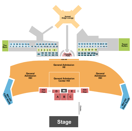 Thunder Ridge Nature Arena Seating Chart: Rodeo & Concert