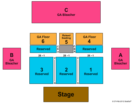 Thunder Valley Casino Seating Chart