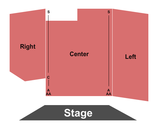 Tidemark Theatre Seating Chart: Endstage