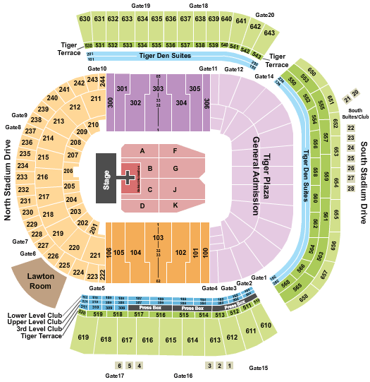 tiger stadium seating chart 2019 - Part.tscoreks.org