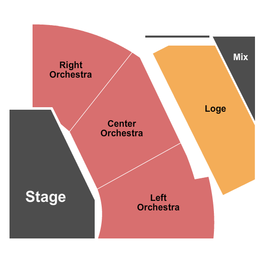 Concert Hall At Tilles Center for the Performing Arts Seating Chart: Endstage 3
