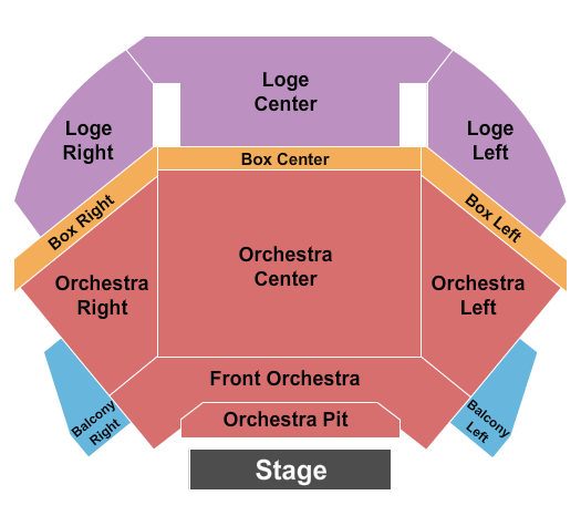Concert Hall At Tilles Center for the Performing Arts Seating Chart: Endstage 4