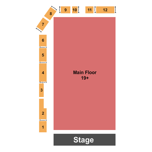 Tillsonburg Community Centre Seating Chart: GA/Reserved