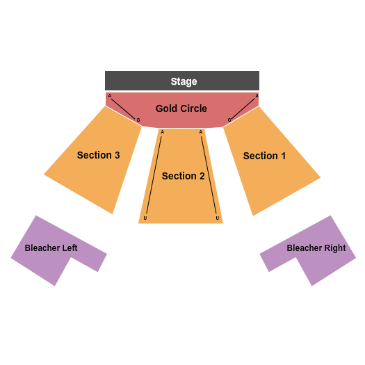 Timber Rock Amphitheater Seating Chart: End Stage