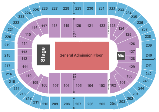 Seating Chart Times Union Center Albany Ny