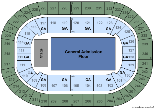 Times Union Center Seating Chart