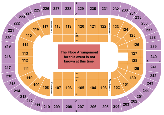 MVP Arena Seating Chart