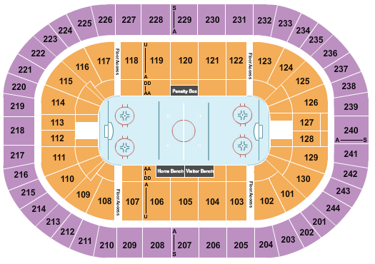 MVP Arena Seating Chart: Hockey 2