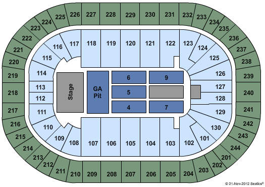 Times Union Center Seating Chart