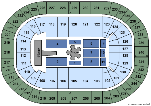 Times Union Center Seating Chart