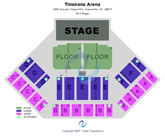Timmons Arena Seating Chart