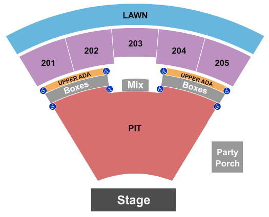 Ting Pavilion Seating Chart: Endstage Large Pit