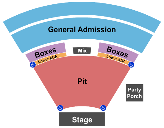 Ting Pavilion Seating Chart: GA & GA Pit